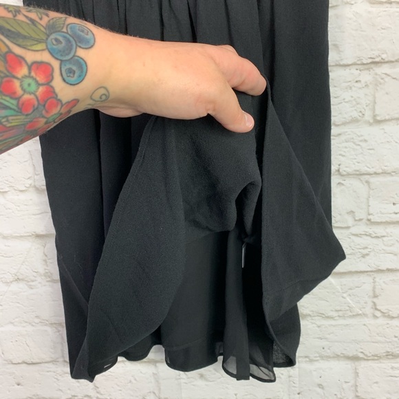 Theory Jillyn Silhouette Wool Silk Black Dress 4 - Picture 5 of 8